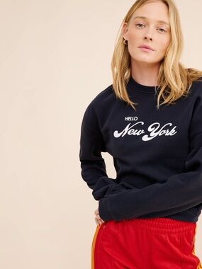 KULE Oversized Hello New York Sweatshirt